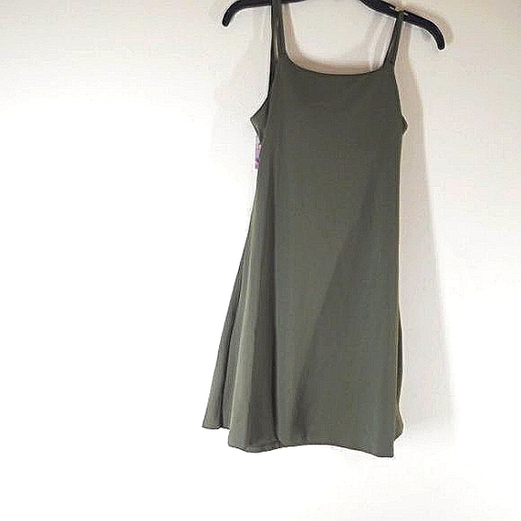 New HALARA THAT TIKTOK BRAND Dark Olive Dark Navy Green Small Women DRESS - Picture 5 of 8